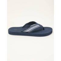 FatFace Stripe Flip Flops Navy Mix