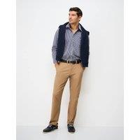 Crew Clothing Regular Fit Pure Cotton Gingham Oxford Shirt Medium Blue