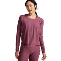 Beyond Yoga Featherweight Daydreamer Crew Neck Yoga Top Dark Pink