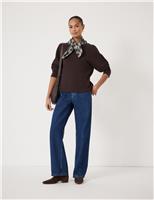 HUSH Pure Cotton Crew Neck Sweatshirt Dark Brown