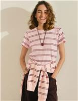 Pure Cotton Striped T-Shirt