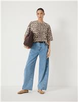 Pure Cotton Leopard Print T-Shirt