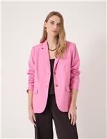 Wool Blend Relaxed Blazer