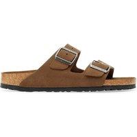 Birkenstock Arizona Leather Buckle Flat Sandals Brown