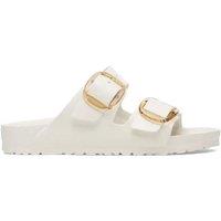 Birkenstock Arizona Buckle Flat Footbed Sandals White