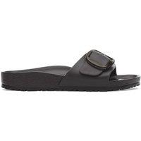 Birkenstock Madrid Big Buckle Footbed Slider Sandals Black