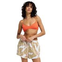 Billabong Sun Fade Cotton Rich Floral Shorts Stone