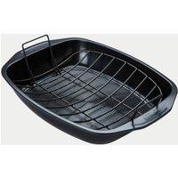 Circulon Carbon Steel Non-Stick Roasting Tray and Rack Black