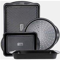 Prestige 4 Piece Aerolift Essential Carbon Steel Baking Trays Black