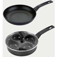 Prestige 2 Piece 9x Tougher Non-Stick Pan Set Black