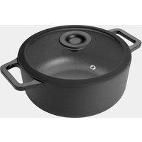 Prestige Cast Iron 24cm Non Stick Casserole Dish Black