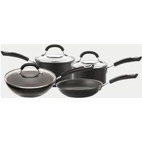 Circulon 4 Piece Aluminium Pot & Pan Set Black
