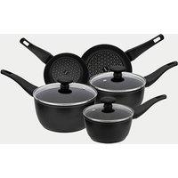 Prestige 5 Piece Thermo Smart Non-Stick Pan Set Black
