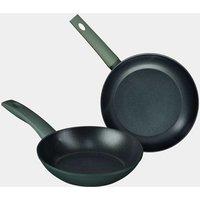Prestige 2 Piece Aluminium Non Stick Frying Pan Set Dark Green