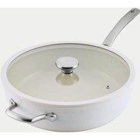 Circulon Halo Ceramic Non Stick 30cm Saut Pan White