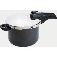 Prestige Hard Anodised Black Aluminium 6L Pressure Cooker Dark Grey