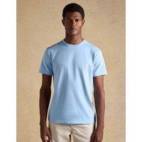 Joules Pure Cotton Crew Neck T-Shirt Light Blue