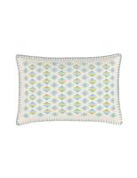 LAND & SHORE Orchard Cushion Green Mix