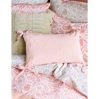 Laura Ashley Cotton Rich Striped Bolster Cushion Pink Mix