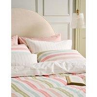 Laura Ashley Set of 2 Sophie Stripe Pure Cotton Pillowcases Multi