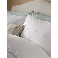 Laura Ashley Set of 2 Keeleigh Posy Pure Cotton Pillowcases White