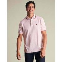 Charles Tyrwhitt Cotton Rich Striped Pique Polo Shirt Pink