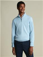 Pure Extra Fine Merino Wool Half Zip Jumper