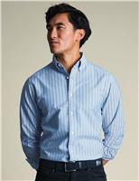 Slim Fit Pure Cotton Striped Oxford Shirt