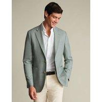 Charles Tyrwhitt Slim Fit Wool Rich Suit Jacket Teal Green