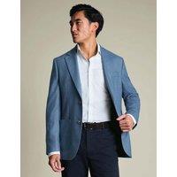 Charles Tyrwhitt Slim Fit Wool Rich Suit Jacket Blue Denim