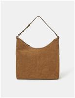 Suede Buckle Strap Shoulder Bag