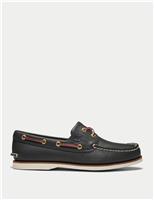 Timberland Leather Classic Boat Shoes Brown