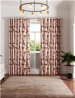 Ted Baker Opal Floral Lined Curtains Light Green