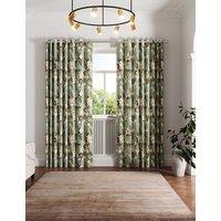 Ted Baker Opal Floral Lined Eyelet Curtains Light Green