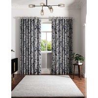 Ted Baker Vietnm Lined Eyelet Curtains Navy