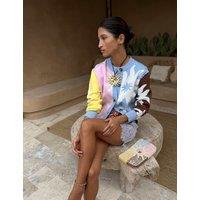 Never Fully Dressed Colour Block Cardigan Multi