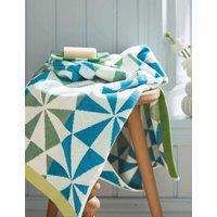 LAND & SHORE Pure Cotton Sails Towel Green