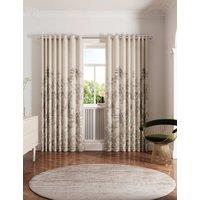 Ted Baker Rhapsody Lined Eyelet Curtains Light Cream