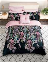 Ted Baker Pure Cotton Wisteria Bedding Set Navy