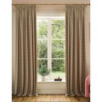 Joules Floral Foulard Pure Cotton Pencil Pleat Curtains Gold Mix