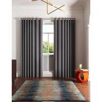 Ted Baker Palm Geo Lined Eyelet Curtains Navy
