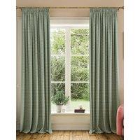 Joules Floral Foulard Pure Cotton Pencil Pleat Curtains Green