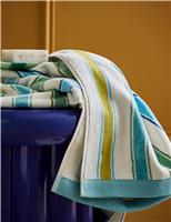 LAND & SHORE Pure Cotton Barrow Stripe Towel Multi