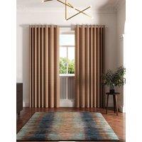 Ted Baker Palm Geo Lined Eyelet Curtains Dark Orange