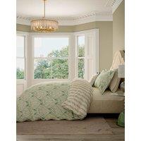 V&A Pure Cotton Lerena Bedding Set Green Mix