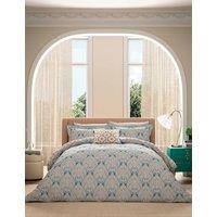V&A Pure Cotton Lerena Bedding Set Blue Mix