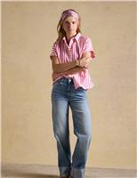 Joules Pure Cotton Striped Relaxed Shirt Multi