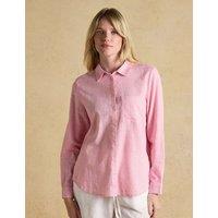Joules Pure Cotton Collared Shirt Pink