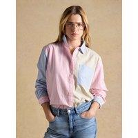 Joules Pure Cotton Striped Collared Oxford Shirt Multi