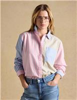 Joules Pure Cotton Striped Collared Oxford Shirt Multi